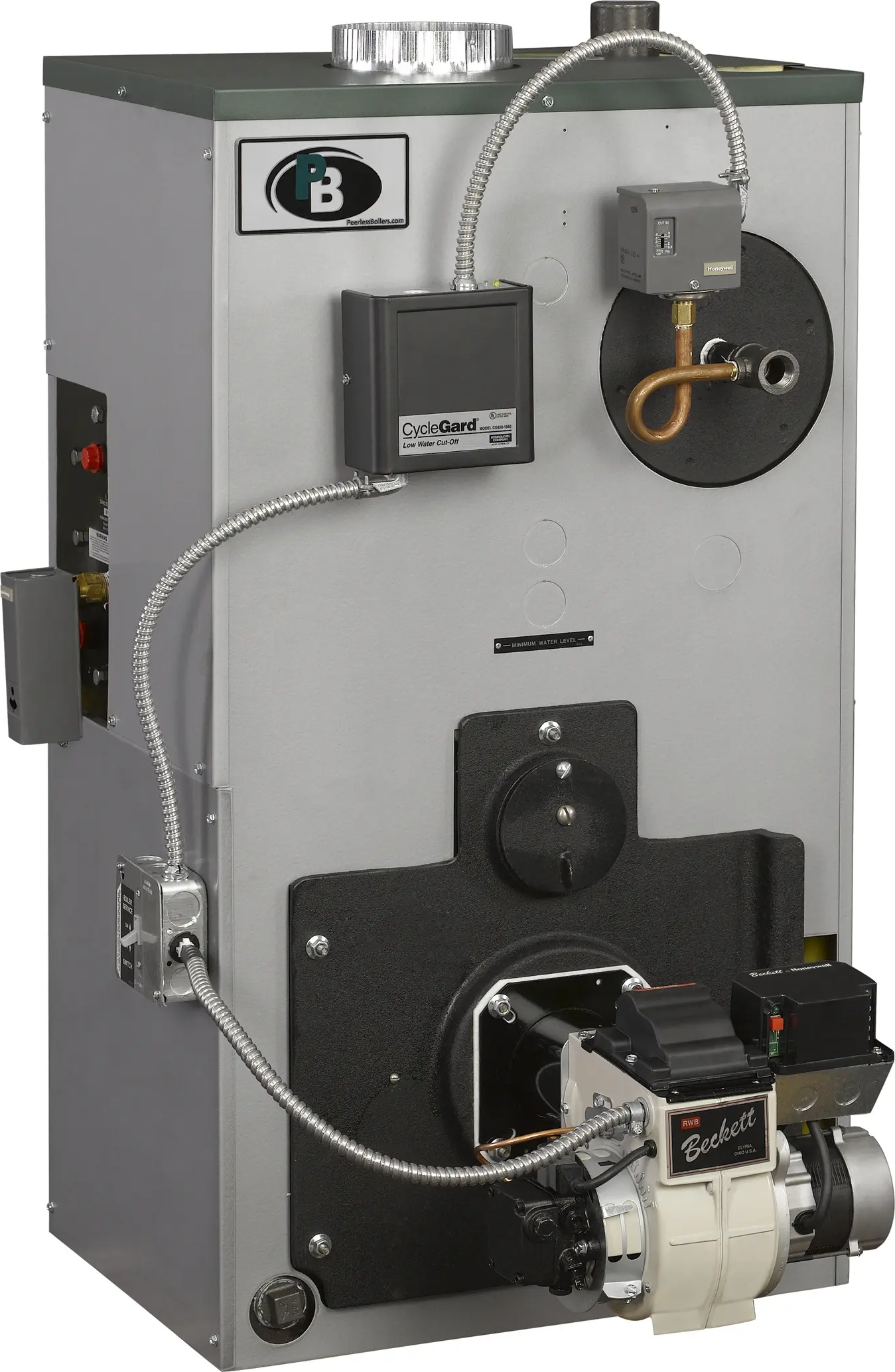 PB&trade 16403 Ec Series Oil Steam Boiler - 210,000 Btu/H
