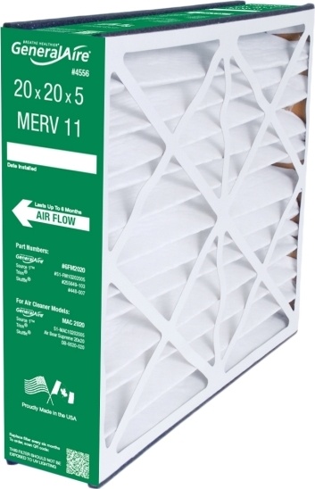 GeneralAire® 4556 Media Filter - 20 In X 20 In X 5 In, Merv 11