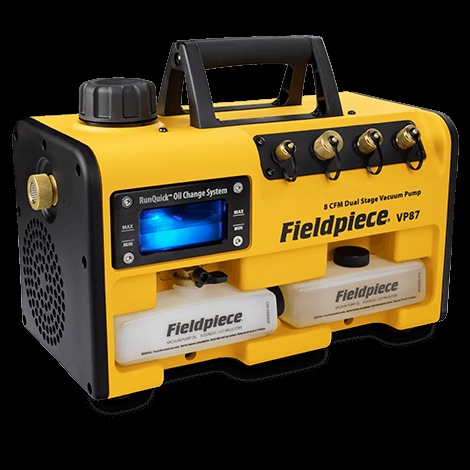 Fieldpiece VP87 Runquick Two-Stage Vacuum Pump - 8 Cfm, 15 µM