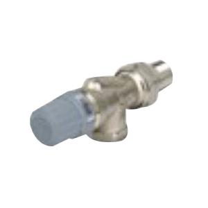 Danfoss RA 2000 Series 013G8013 Angle Radiator Valve, 1/2 in, FNPT x MNPT Union, 145 psi, Brass, Nickel-Plated