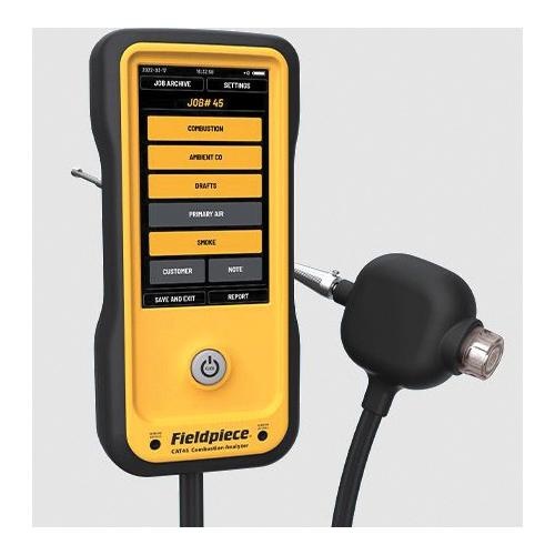 Fieldpiece CAT45 Combustion Analyzer, Touchscreen, TFT LCD Display, 6400 mAh Battery Capacity