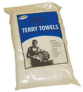 Mars® M79025 White Terry Towel 12Pk