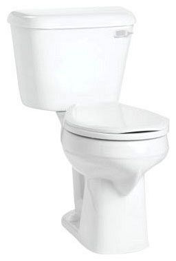 Mansfield® 11710010 Mans 117 Alto White Sm Hgt Rf Bowl
