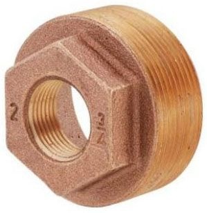 LEAD FREE 3/4 X 1/2 BRASS HEX BUSHING