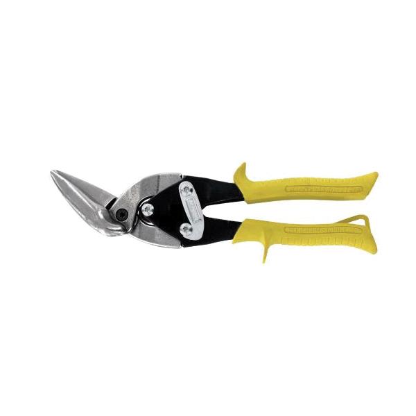 Midwest Snips® MWT-6510S Offset Cut Aviation Snip, Straight Cut, 1-1/2 in L Cut, Steel Blade, Comfort Handle