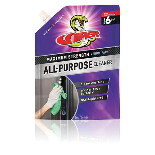 Refrigeration Technologies® Viper® RT340V All-Purpose Cleaner, Pouch, Liquid, Bland
