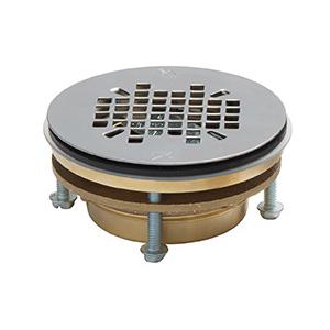 Sioux Chief JackRabbit™ 827 Series 827-2J Shower Pan Drain, 2 in Nominal, NPT, Stainless Steel Grid, Brass Drain