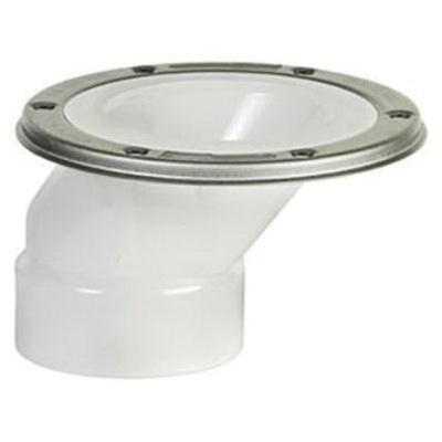 Sioux Chief FullFlush™ FullFlush™ 889-POM Closet Flange, 3 in Pipe, Hub/Inside, 7 in OD, PVC, White, 4-1/4 in L