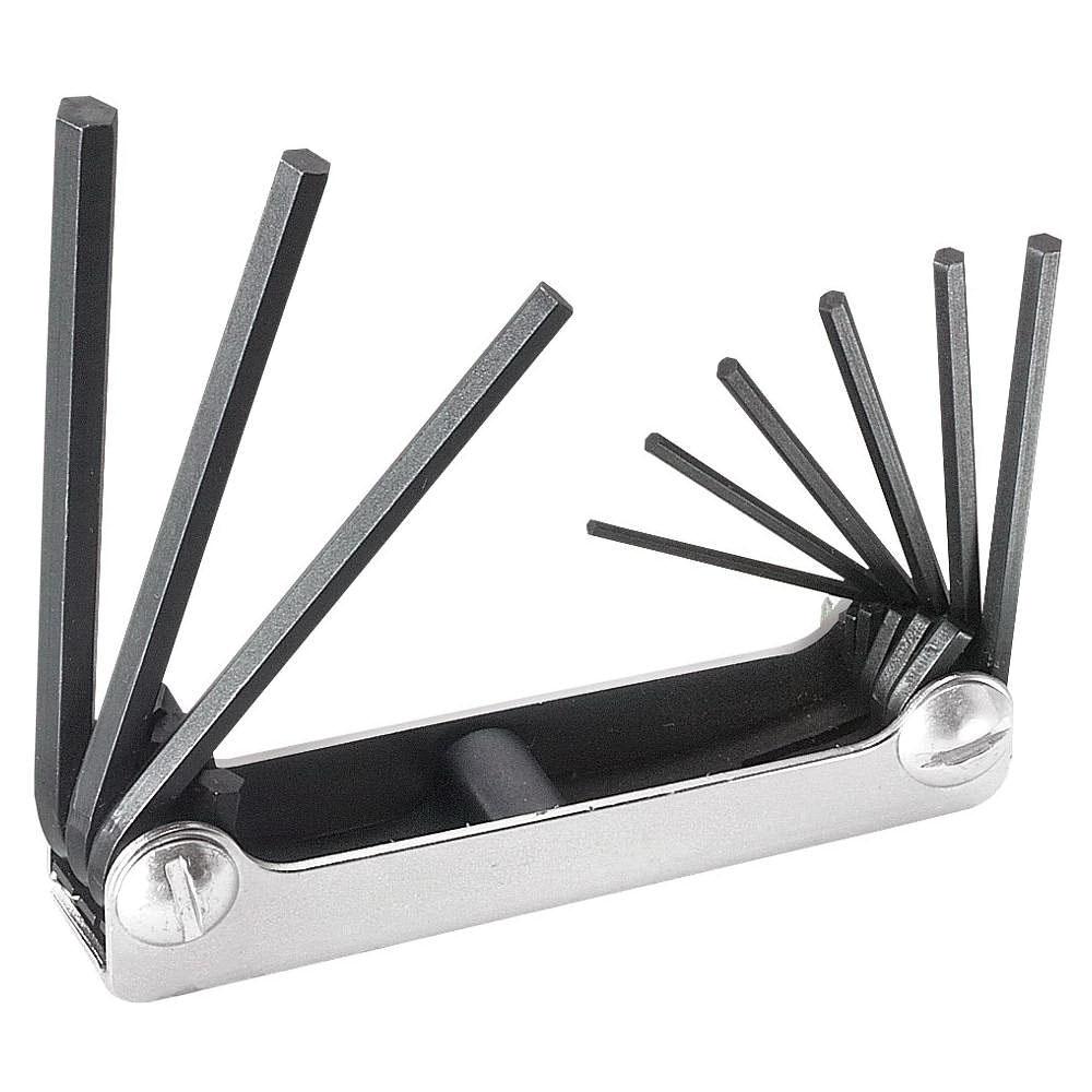 KLEIN TOOLS® 70591 Hex-Key Set, System of Measurement: SAE, Alloy Steel/Steel, 9 -Piece