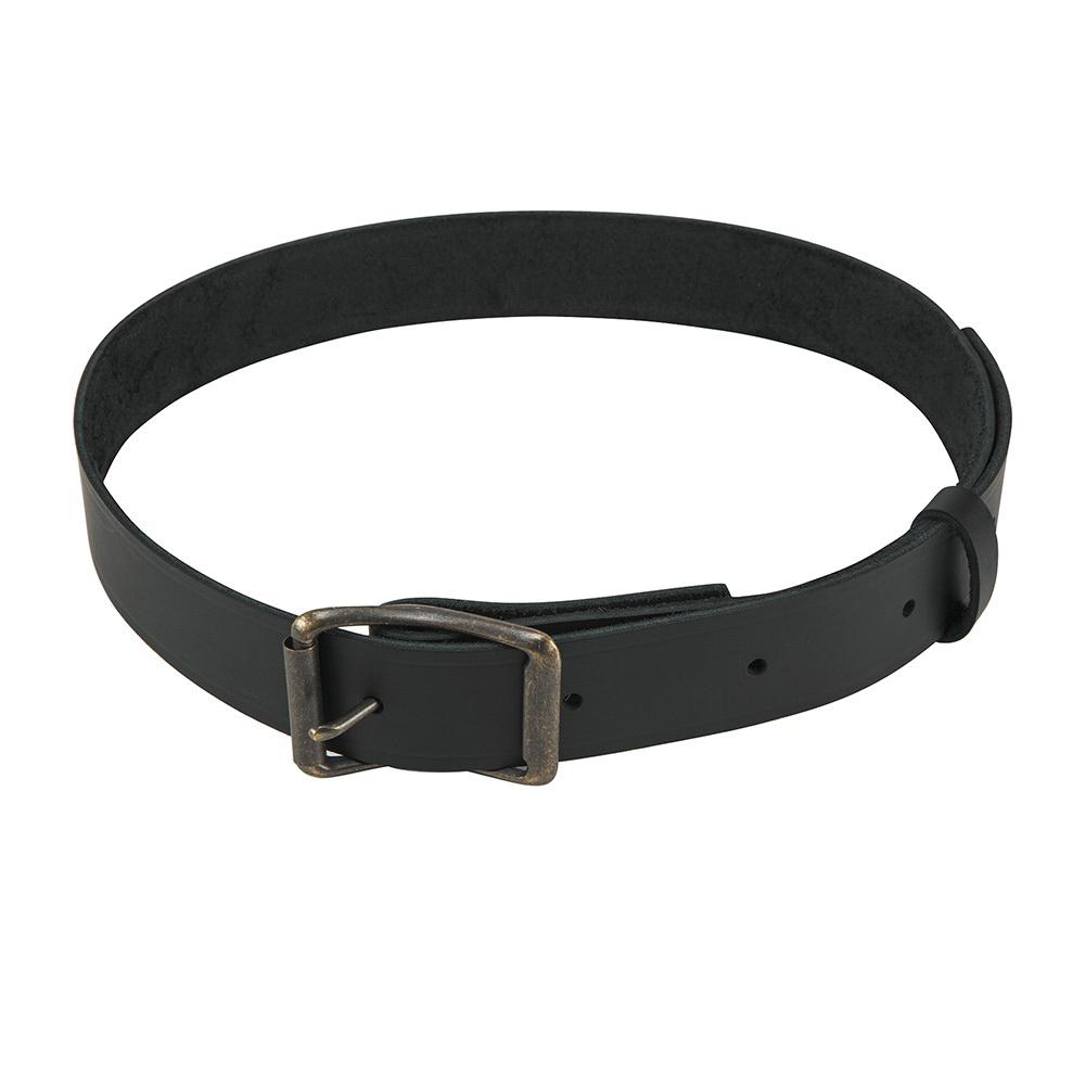 Klein® 5202M Tool Belt, Leather, Black, Fits to Waist Size: 32 - 40 in
