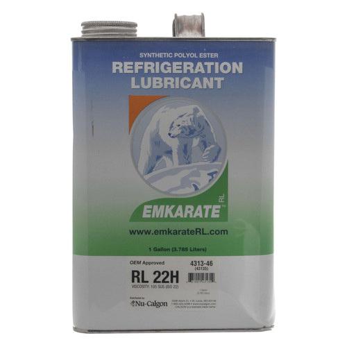 Nu-Calgon Emkarate 4313-46 Refrigeration Oil, 1 gal, Light Yellow, Mild, 18.9 sq-mm/s Viscosity