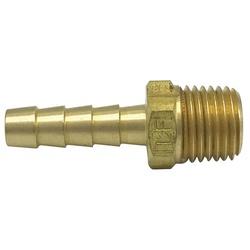 Wal-Rich 4031006 Hose Adapter, 1/4 in Barbed x 1/4 in MIP, Brass