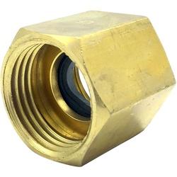 Wal-Rich 4610016 Hose Nipple, 3/4 in Female Garden Hose Threaded x 3/4 in FIPS, Brass