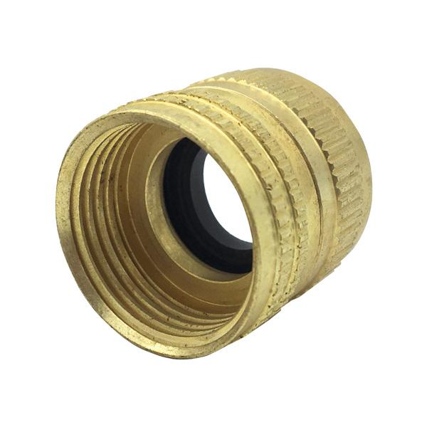 Wal-Rich 4610022 Lead-Free Swivel Hose Nipple, 3/4 in Female Garden Hose Threaded x 3/4 in FIP, Brass