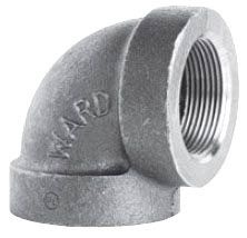 Ward Manufacturing 1D.BCL 1-1 / 2 Blk Ci 90 Elbow (CIL9007)