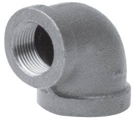 Ward Manufacturing 2X1D.BML X 1-1 / 2 Blk Mal 90 Elbow (95315)