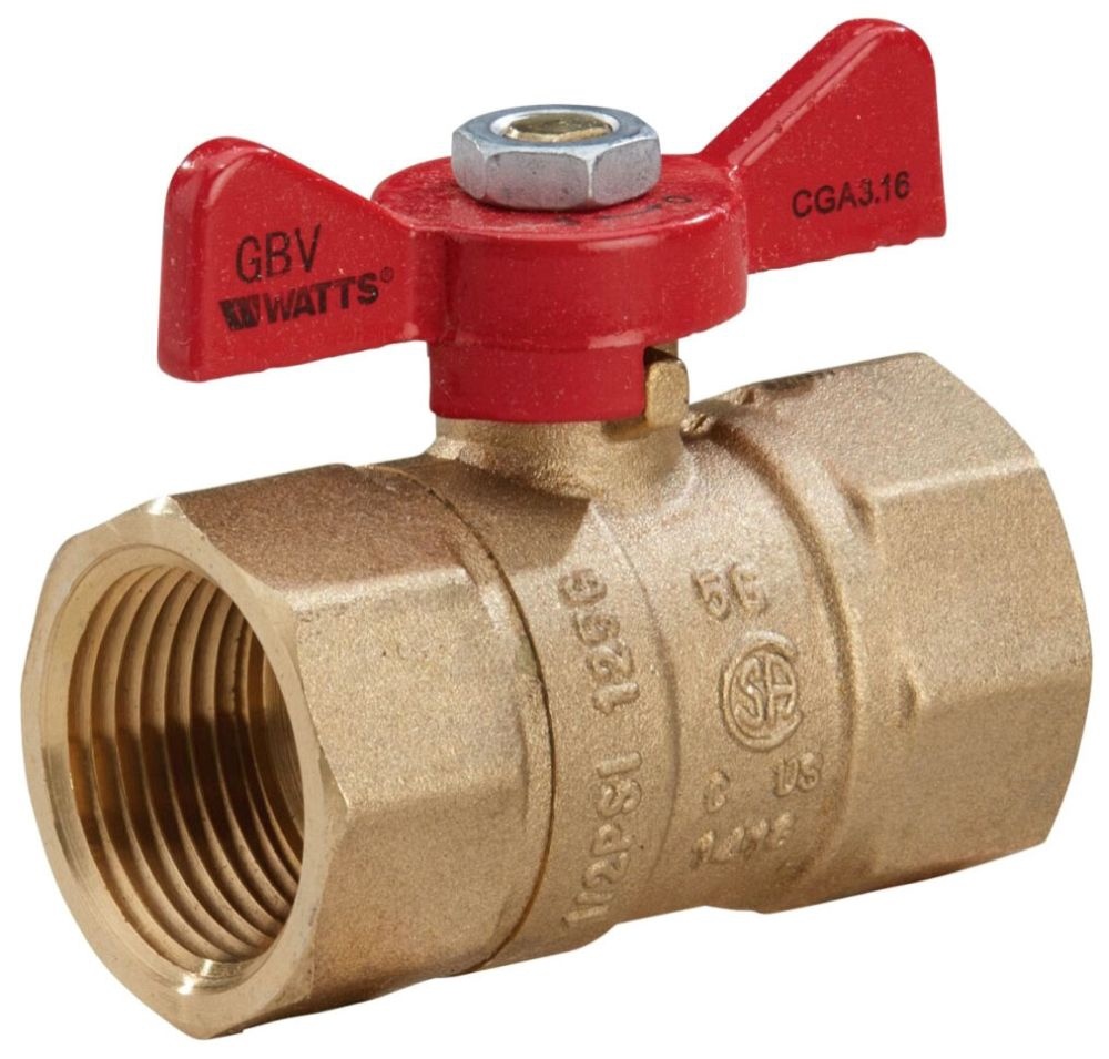 WATTS 0545007 GBV 1" BRASS COCK