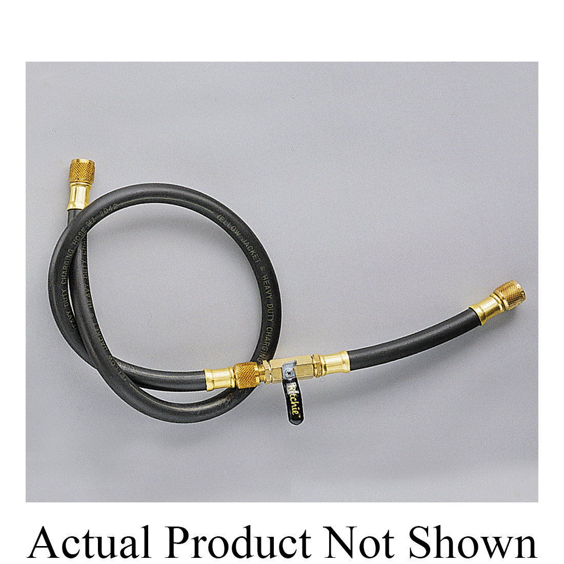 Yellow Jacket® PLUS II™ BCA-72 Combination Charging/Vacuum Hose, Straight Flared x 45 deg Angle, 3/8 in Nominal, 72 in L