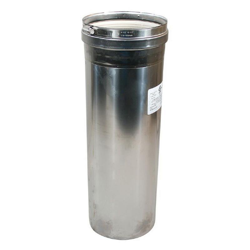 Z-Flex® 2SVSALS3 Z-Vent Vent Pipe, 3 in, 4 to 12 in L, Stainless Steel