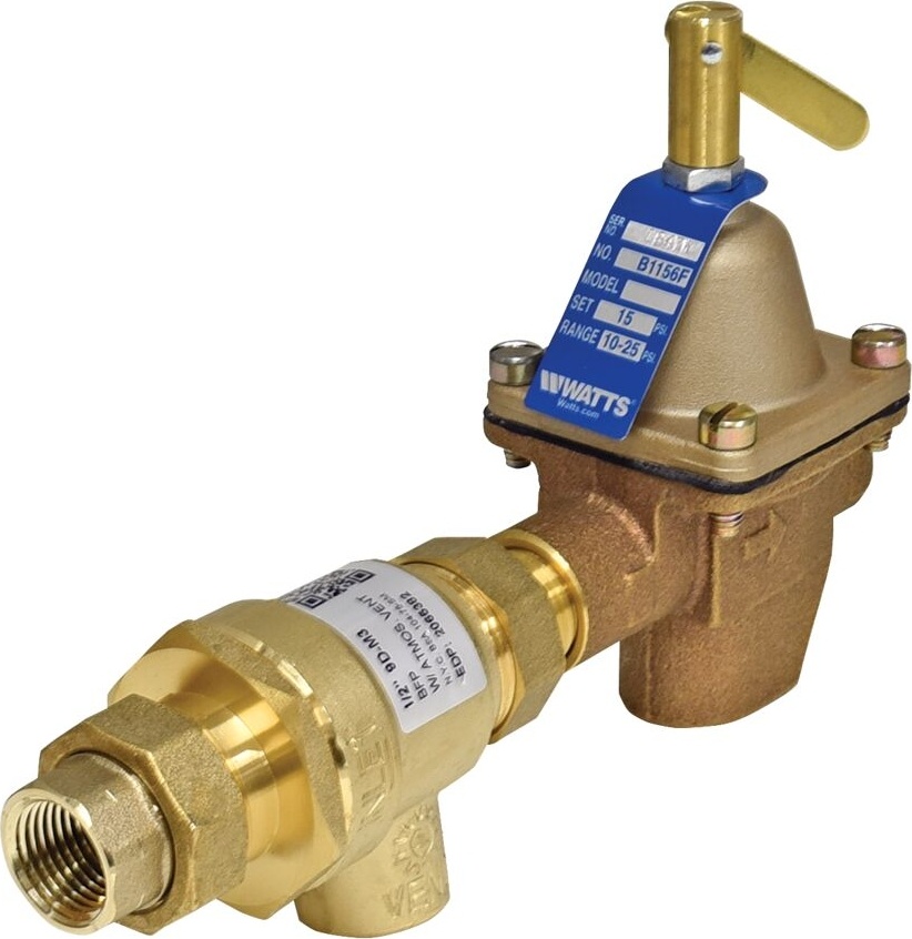 WATTS® 386463 911 Series Combination Fill Valve & Backflow Preventer - 1/2 In