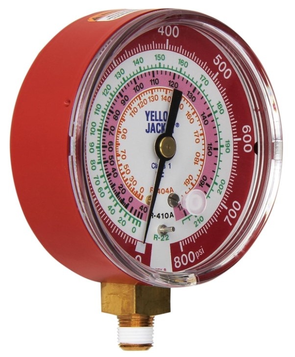 Yellow Jacket® 49137 Ritchie Red Pressure Gauge