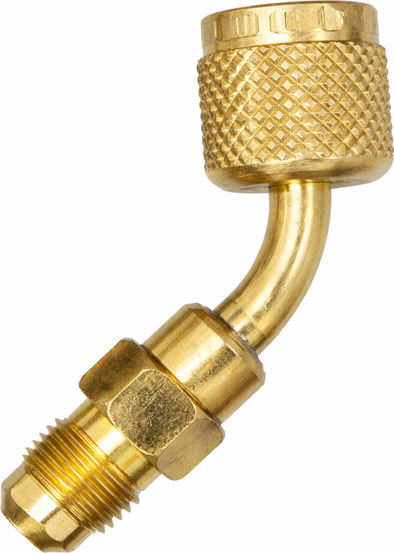 Yellow Jacket® 19173 45 Degree Quick Coupler - 5/16" Female Qc X 1/4" Male Flare