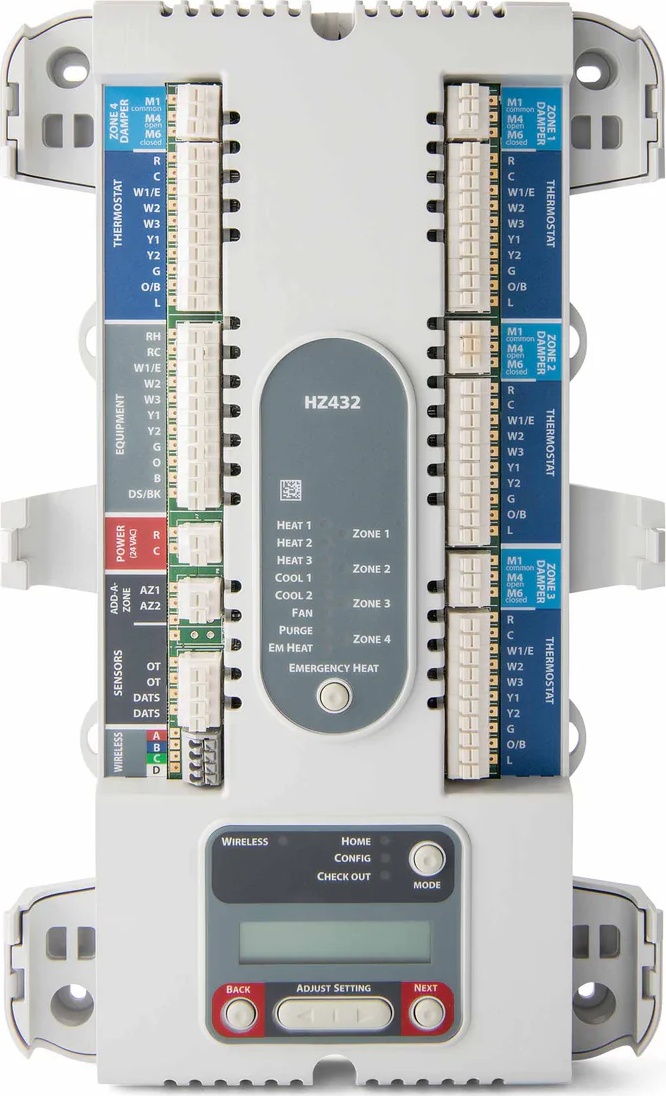 Honeywell HZ432/U Truezone Zone Panel Kit - 4-Zone, 3H/2C