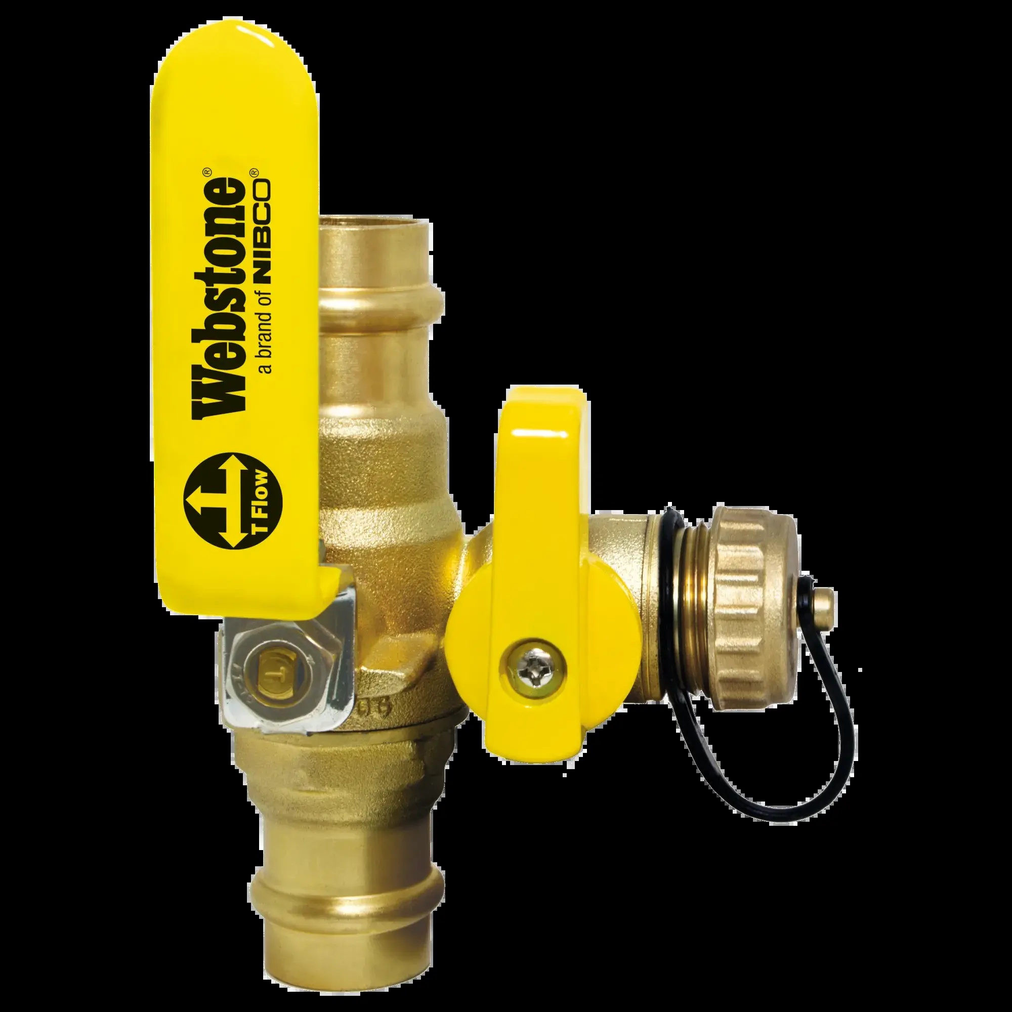 Webstone H-80615W Pro-Connect Ball Valve With Drain - 1-1/4 In, Press
