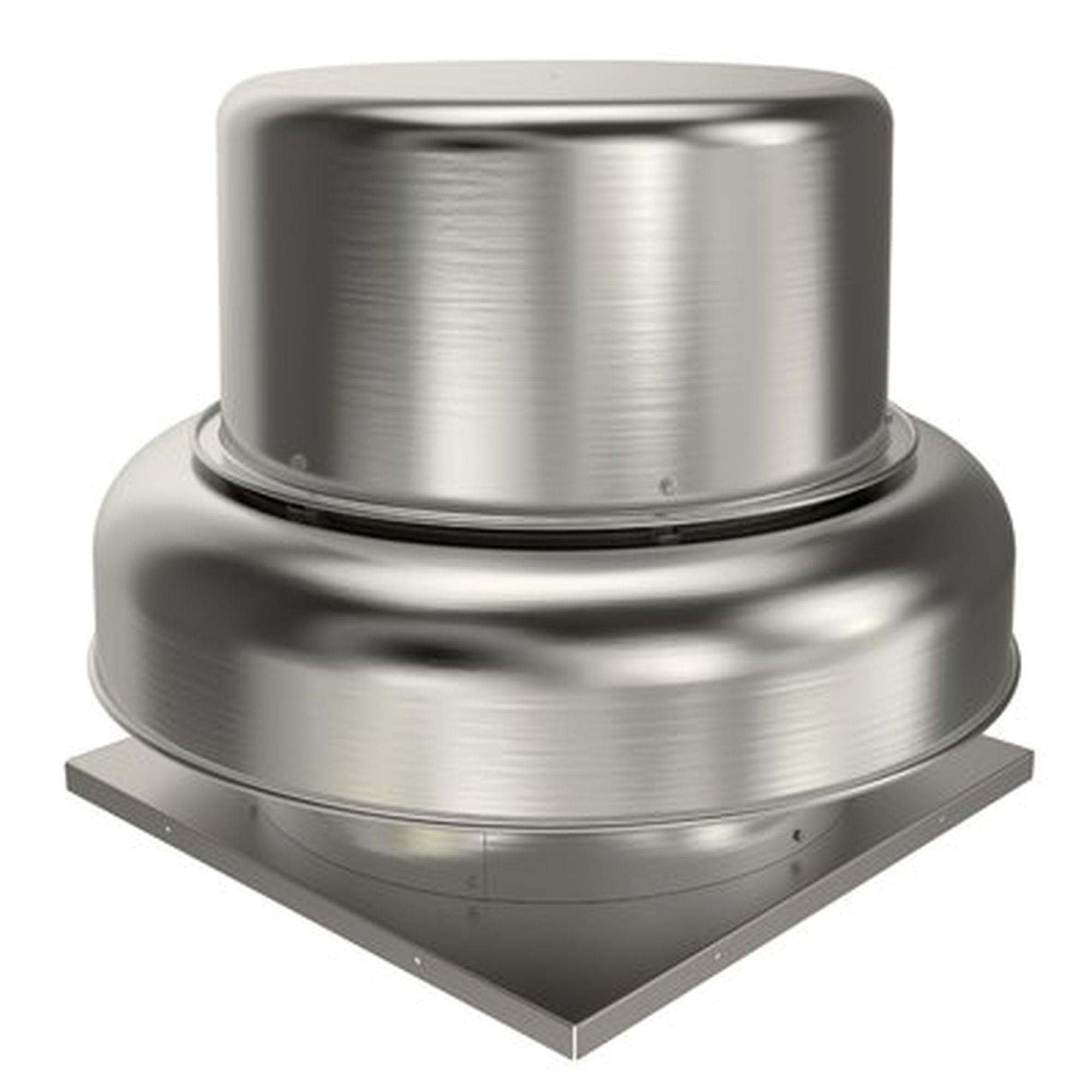 fantech® 5BDD Series 5BDD10BB-A Downblast Roof Fan, 25-3/4 in OAW, 22-7/8 in OAH, 120 to 230 V, 3.1 A, 50 Hz, Aluminum