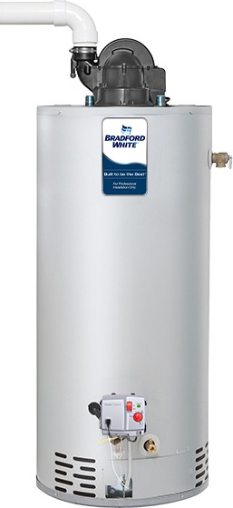 Bradford White® RG1PV40S6X19 Rg1Pv40S6 X 19 Ttw Power Vent 40 Gal Gas Water Heater - 38,000 Btu/H, 120V, Low Nox, 46.5 In H