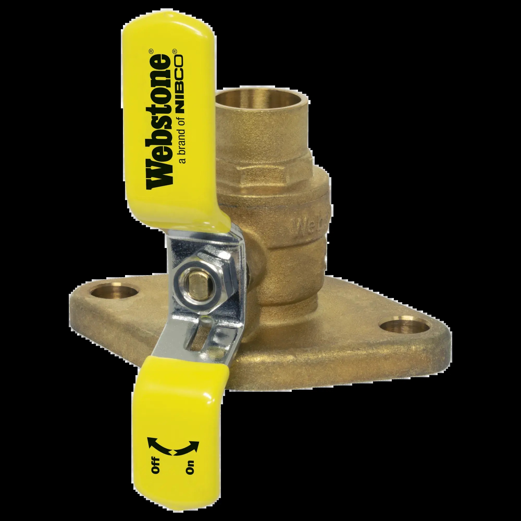 Webstone H-50404 5040 Series Isolator Ball Valve - 1 In, Sweat X Flanged