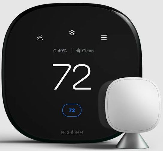 Ecobee EB-STATE6P-01 Pro Smart Thermostat With Free Room Sensor And