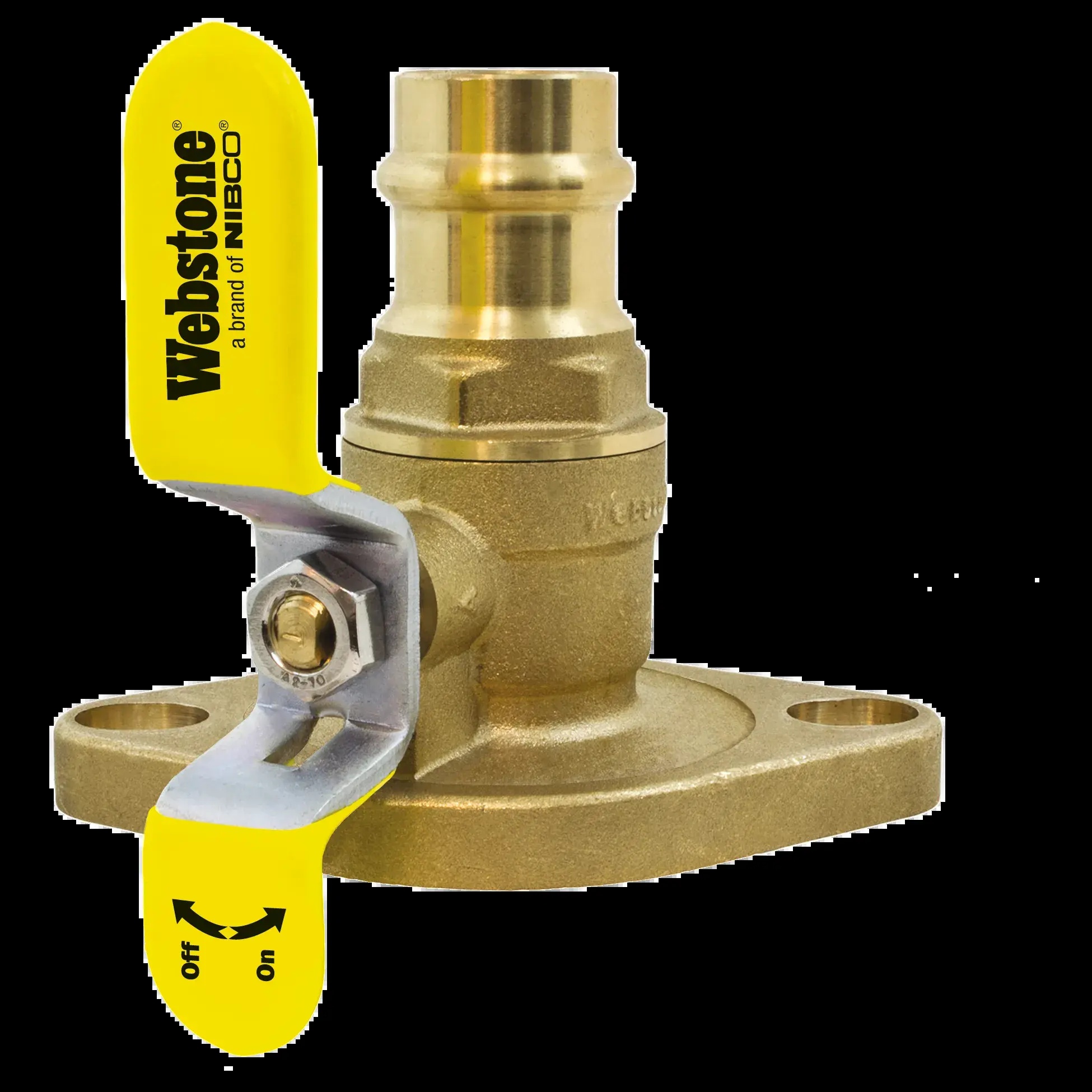 Webstone H-81405HV 8140 Series Isolator Ball Valve - 1-1/4 In, Press X Rotating Flange