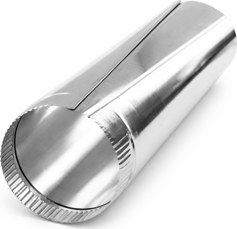 DUC-PAC 40110 Round Steel Pipe - 8 In Diameter X 5 Ft, 26 Ga