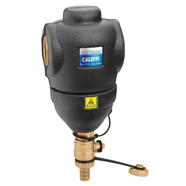 Caleffi 5463 Series 546335A DirtMag Dirt Separator, 1-1/4 in, Sweat, 50 % Max Percentage of Glycol, Brass