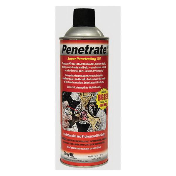 Nu-Calgon ClenAir™ Penetrate HD 61106 Penetrating Lubricant, 17 oz, Can, Liquid, Red, Characteristic
