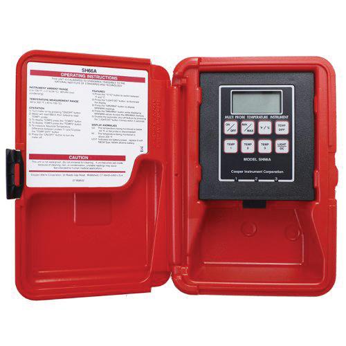 Cooper-Atkins™ CASH66A-E 3-Zone Thermistor Instrument With CA2010