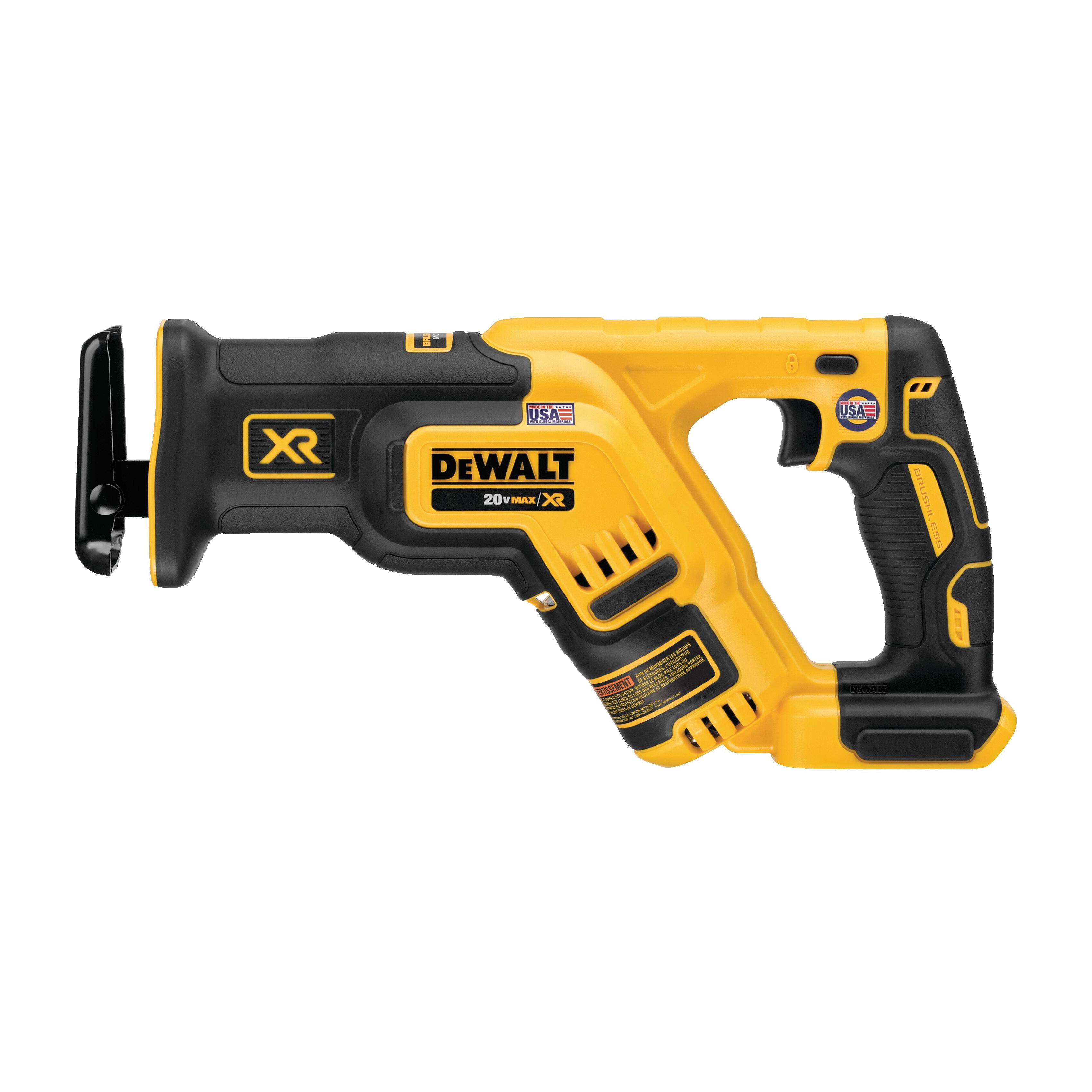 DeWALT® MAX XR® DCS367B Compact Reciprocating Saw, Tool/Kit: Tool, 1-1/8 in L Stroke, Straight Stroke, 20 VDC