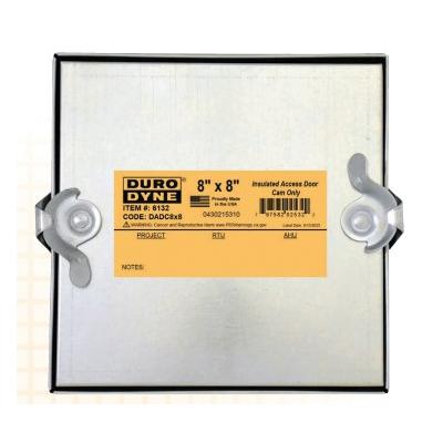 Duro Dyne® 6133 Insulated Cam Only Access Door, 24 ga, Steel, Galvanized