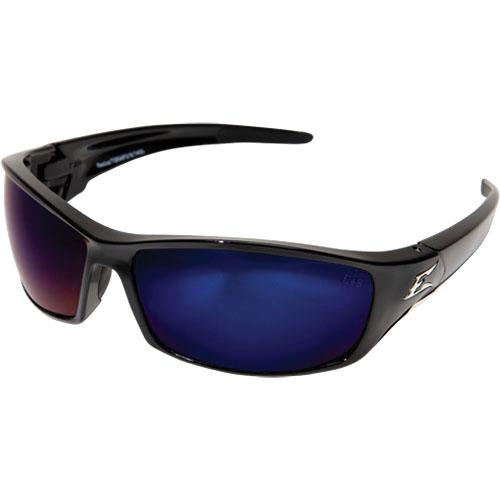 EDGE® SR118 Safety Glasses, Unisex, Universal, Blue Mirror Lens, Scratch-Resistant Lens, Gloss Black Frame