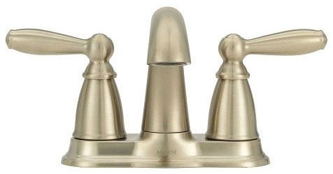 Moen® 6610BN Brantford 2-Hndl Lav Faucet Brushed Nickel Lead Free