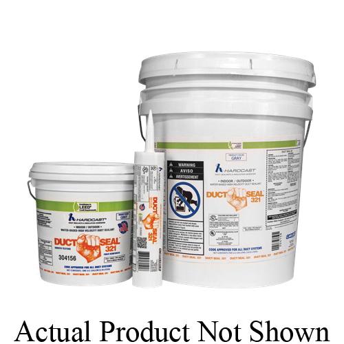 HARDCAST® Duct-Seal™ 321 Series 322674 Water Based Duct Sealant, 1 gal, Pail, Solid, Gray/White, Slight Ammonia