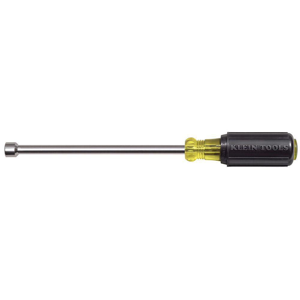 KLEIN TOOLS® 646-11/32M Nut Driver, 6 in Shank, Hollow Shank, 9-3/4 in OAL