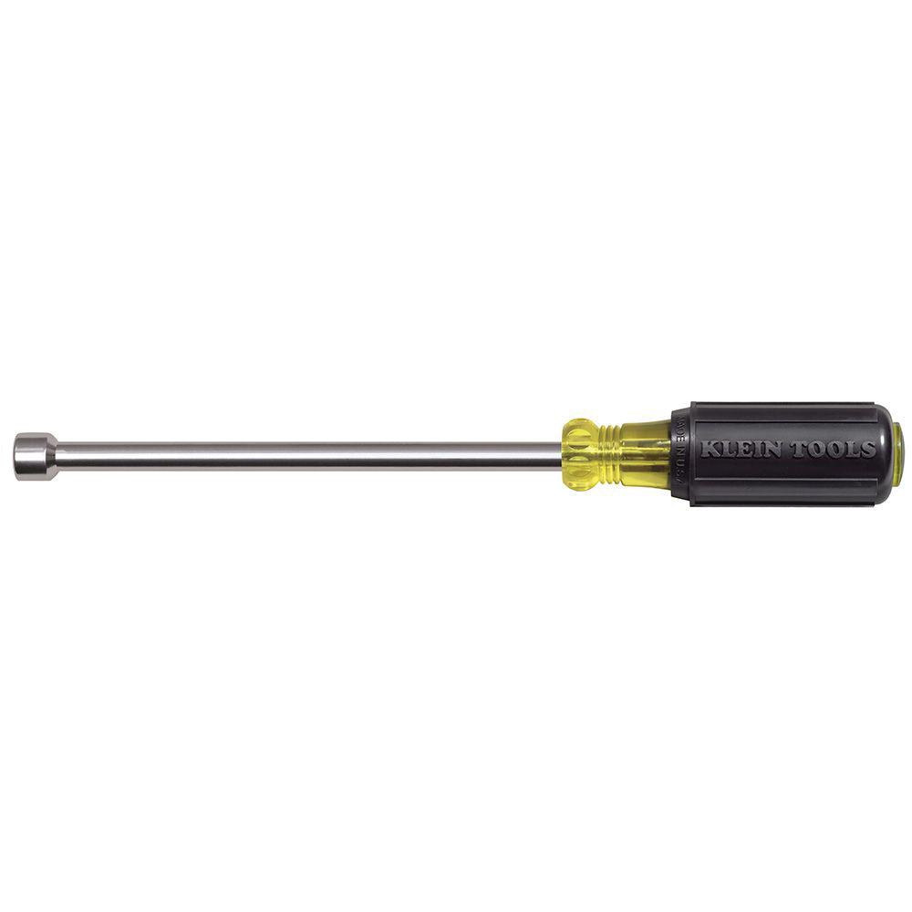 KLEIN TOOLS® 646-3/8M Nut Driver, 6 in Shank, Hollow Shank, 9-3/4 in OAL