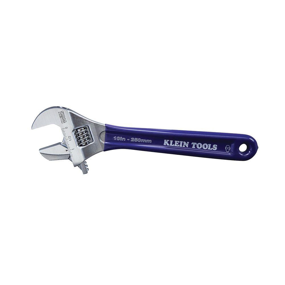 KLEIN TOOLS® D86930 2-In-1 Jaw Adjustable Pipe Wrench, 10-1/4 in OAL, 1-1/2 in Jaw, Steel Jaw