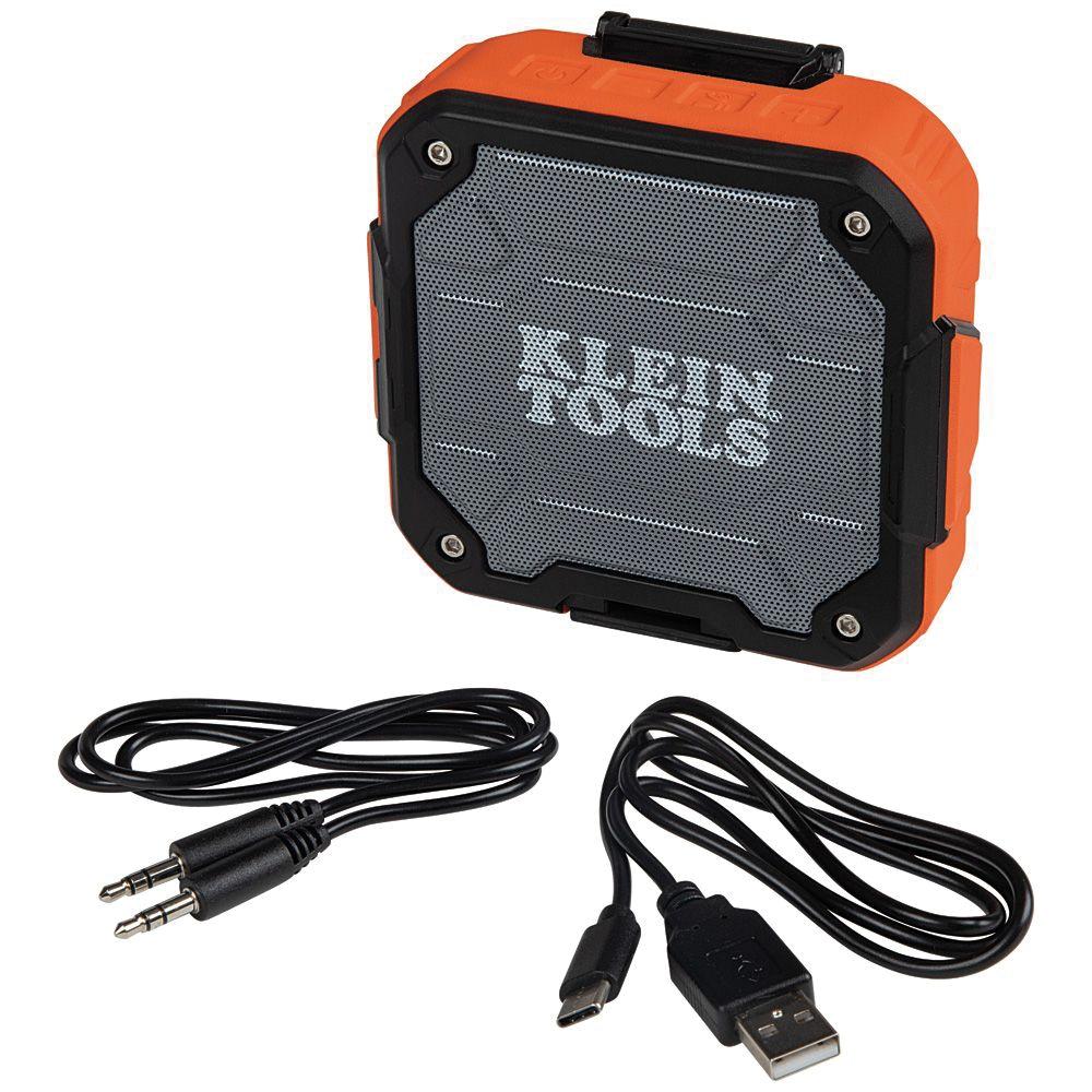 KLEIN TOOLS® AEPJS2 Rechargeable Bluetooth Speaker, 3.65 V, Lithium-Ion Battery, 2150 mAh, 4.1 in OAL
