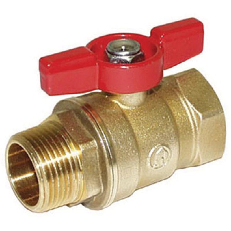 Legend Valve T-900 Series 101-530 Ball Valve, 1/8 in, MNPT x FNPT, Brass, 600 psi