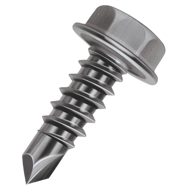 Malco® Bit-Tip® BT131T Drill and Self-Tapping Screw, #8-18 Thread, 1/2 in OAL, Hex Washer Head, 1/4 in Drive, Steel