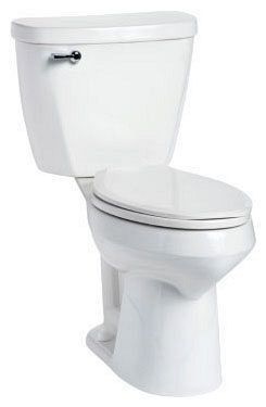 Mansfield® 384010000 Mans 384 Summit White Elong 17" Bowl Only, No Clog