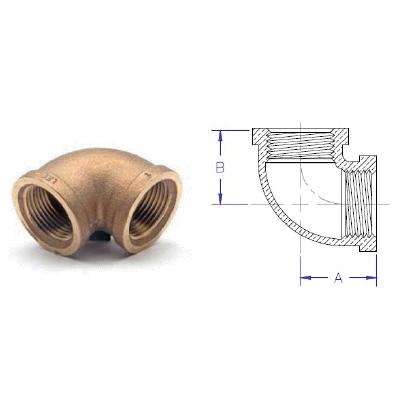 Matco-Norca™ B-L9002LF Elbow, 3/8 in FNPT x 3/8 in FNPT, Brass